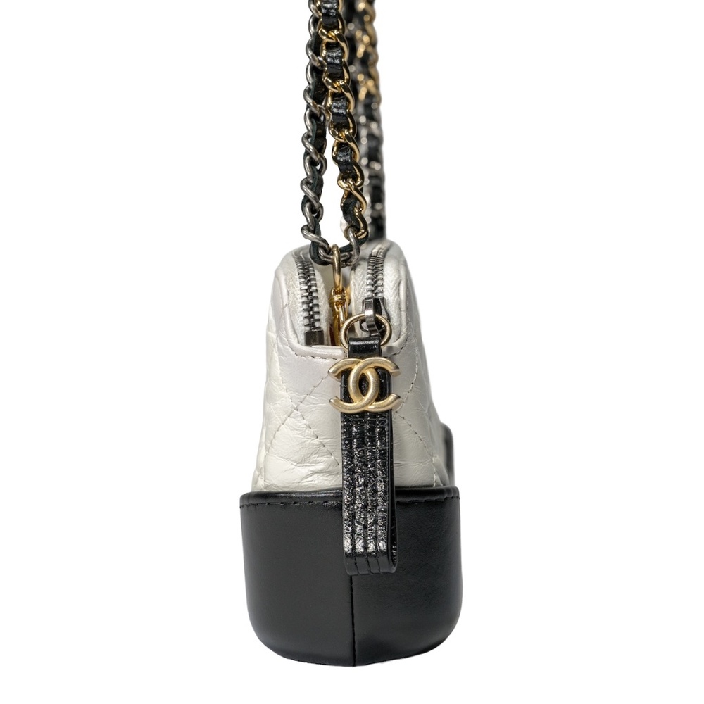 Chanel Gabrielle Double Zip Clutch with Chain Quilted Aged Calfskin - Picture 5 of 12